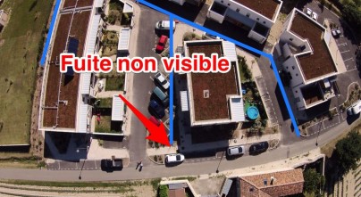 Détection de réseaux eau potable avant recherche de fuites par drone!